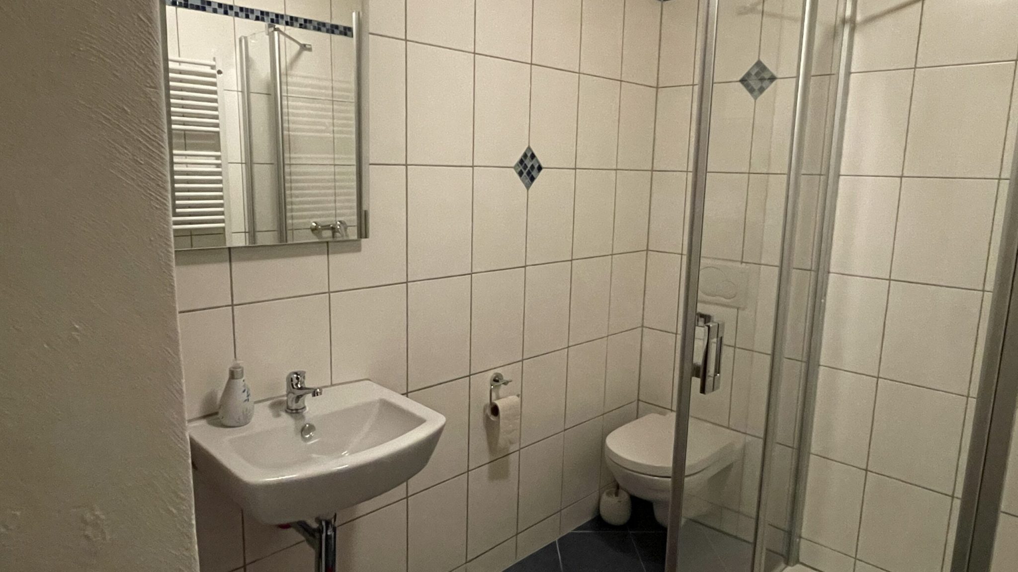 Bad mit Dusche und WC im Dachgeschoss